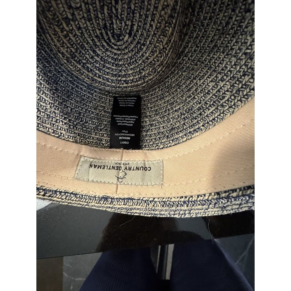 Country Gentleman Traveler Fedora Hat Paper Straw CG011 Medium Paper Blend - Picture 3 of 6